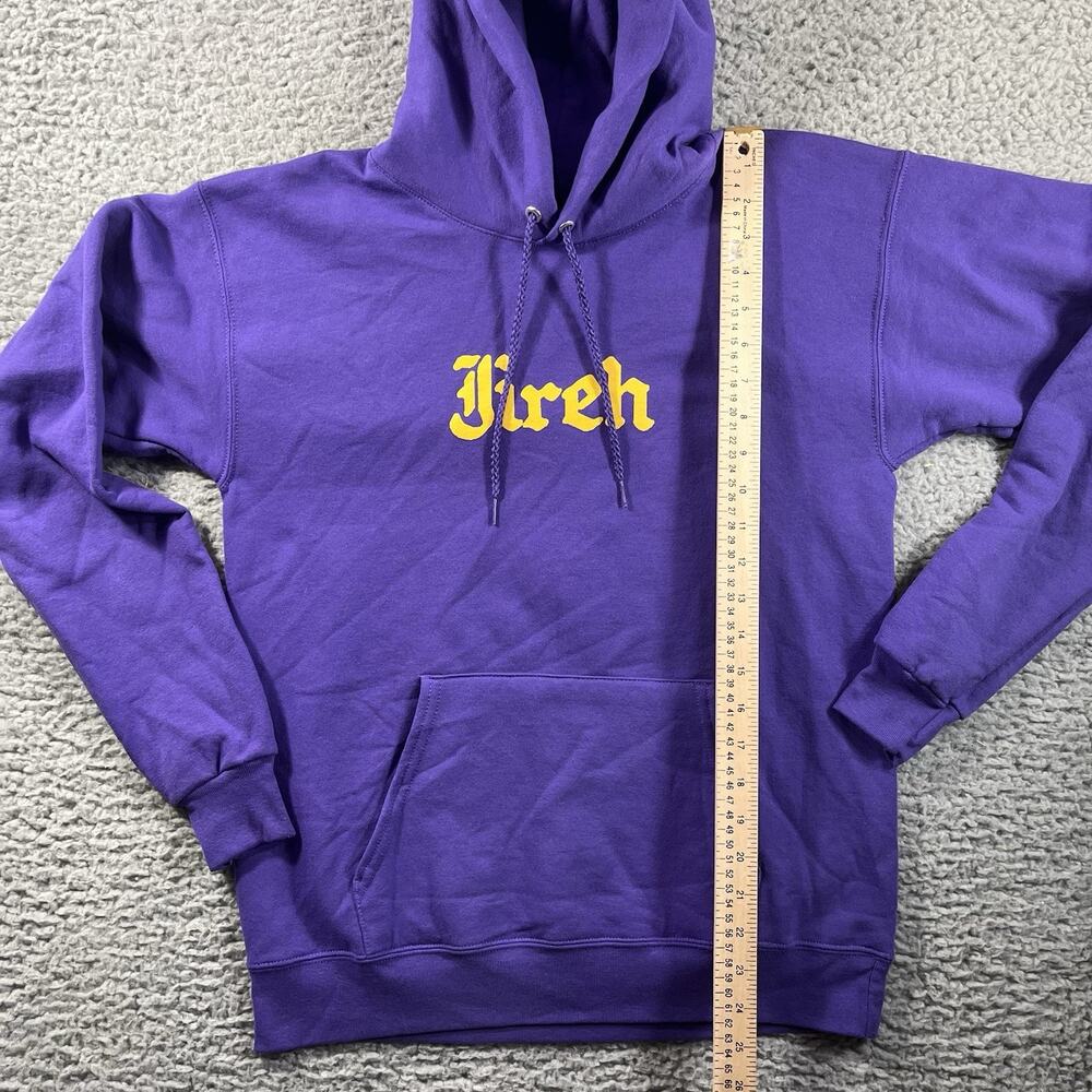 Elevation Worship Jireh You Are Enough Hoodie Purple Yellow Mens Size Small - Picture 8 of 8